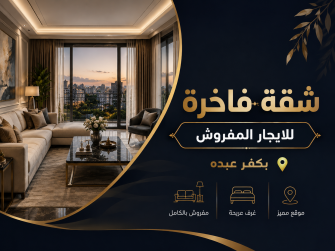 شقق للايجار المفروش في كفر عبدة  2026